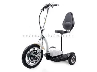 Электросамокат с сиденьем (сиденье - спинка) TTG SM T06-1 36V350W 12AH белый