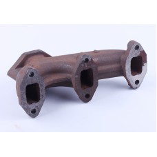 Коллектор выпускной 2 отверстия тип-3 КМ385ВТ DongFeng 240-244, Foton 240-244, Jinma 240-244 (LL380B-08001)