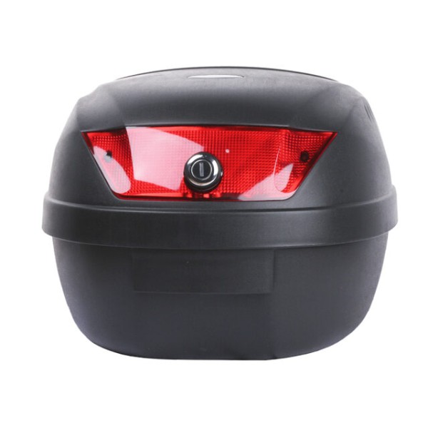 Кофр (багажник) для мотоцикла задний TT AGRO MOTO YM-0807 (V-28L) 39.5×39.5×30 черный с красным