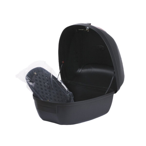 Кофр (багажник) для мотоцикла задний TT AGRO MOTO YM-0807 (V-28L) 39.5×39.5×30 черный с красным