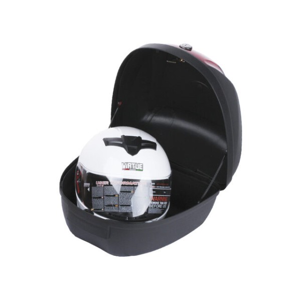 Кофр (багажник) для мотоцикла задний TT AGRO MOTO YM-0807 (V-28L) 39.5×39.5×30 черный с красным
