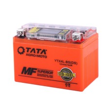 Аккумулятор гелевый TT AGRO MOTO YTX4L-BS 4АH, 113х70х85 мм оранжевый, с дисплеем