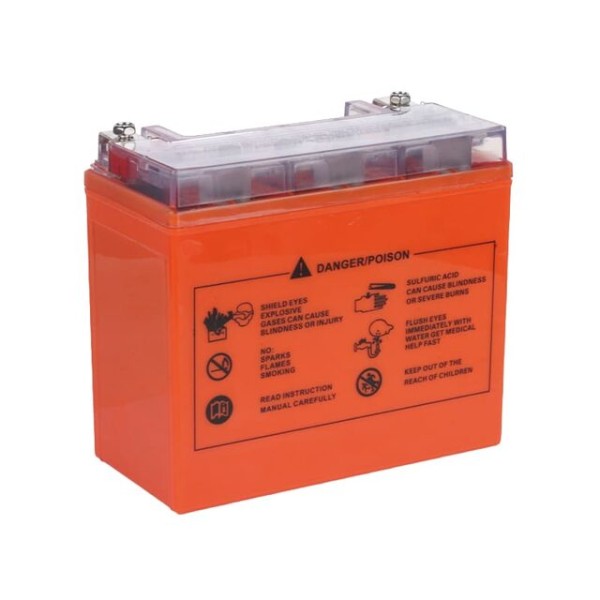Аккумулятор гелевый TT AGRO MOTO YT20L-BS 18АH, 177х88х155 мм, оранжевый
