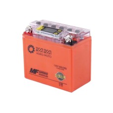 Аккумулятор гелевый TT AGRO MOTO 12N7-BS 7АH на мотоцикл, 137х76х128 мм, оранжевый, с дисплеем