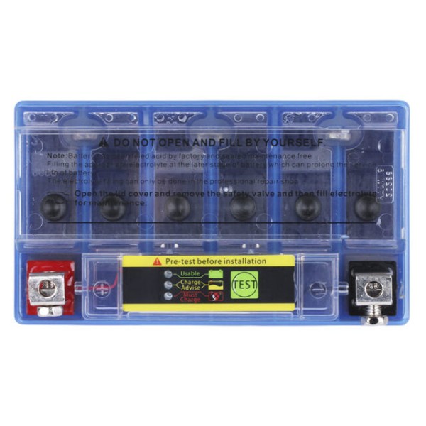 Аккумулятор гелевый TTG YTX9-BS 9АH, 150х87х107 мм синий, с индикатором