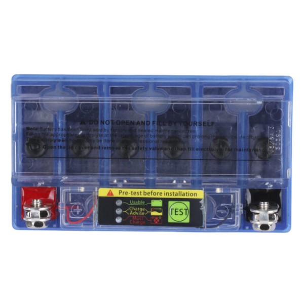 Аккумулятор гелевый TTG YB9-BS 9АH 137х76х134 мм синий, с индикатором