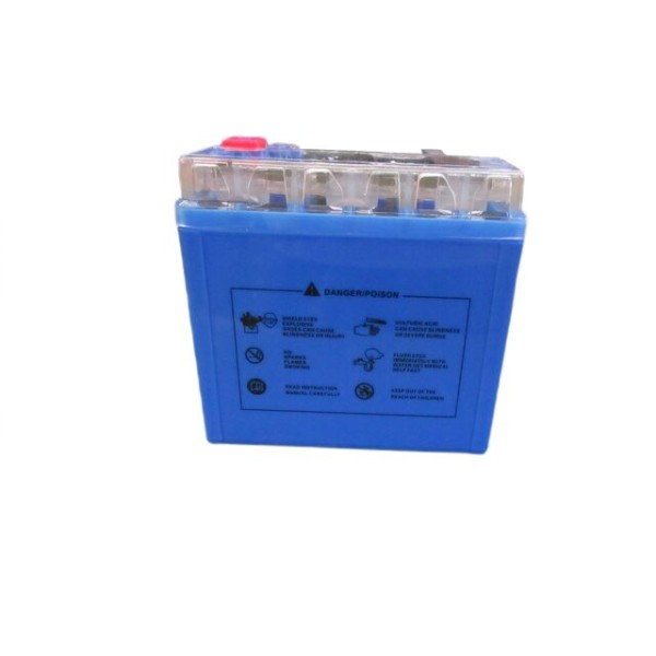 Аккумулятор гелевый TTG YTX5L-BS 5АH 113×70×106 мм синий, с индикатором