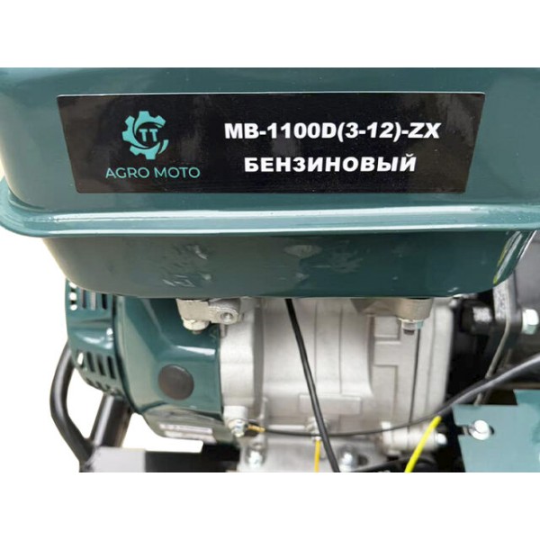 Мотоблок бензиновый MB-1100D(3-12)-ZX TT AGRO MOTO (редукторный), колесо 5*12, двигатель 177F (9 л.с.), GREEN