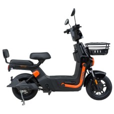 Велосипед з електродвигуном SPARK TOUR 14 чорний з помаранчевим
