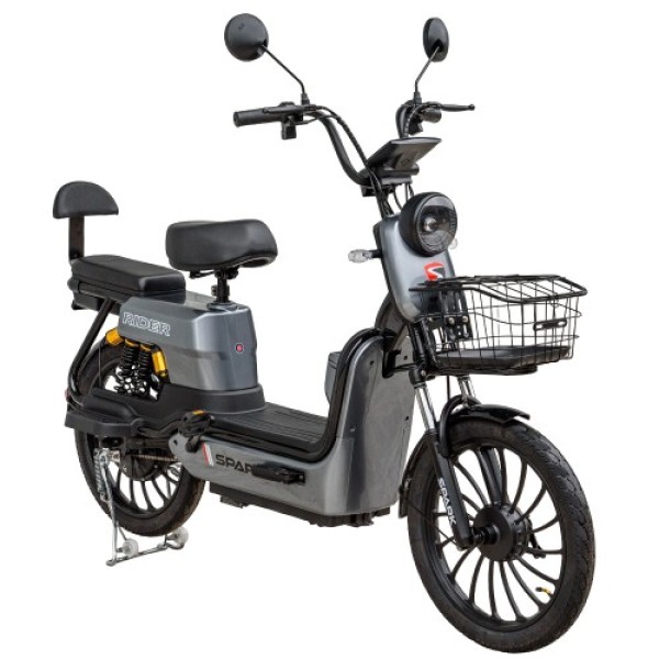Велосипед с электромотором SPARK Rider 14 серый