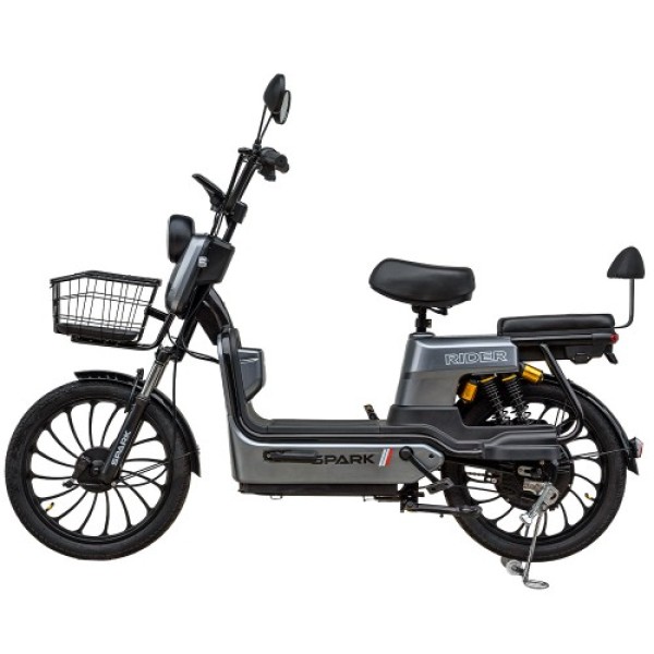 Велосипед с электромотором SPARK Rider 14 серый