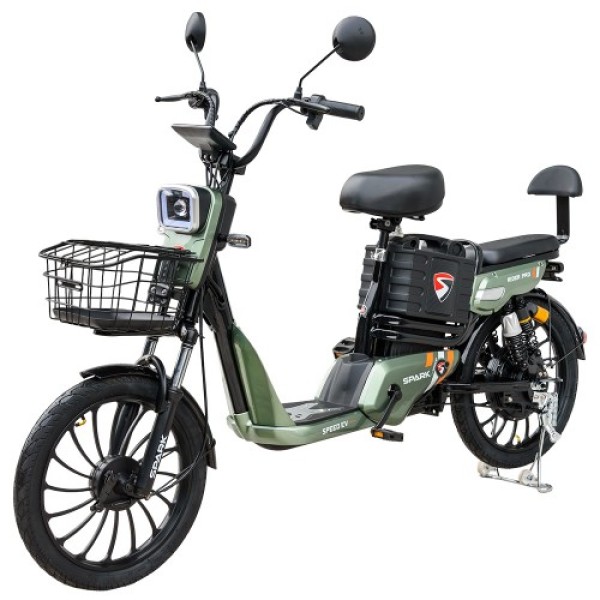 Велосипед с электромотором Spark Rider Pro 14 зеленый