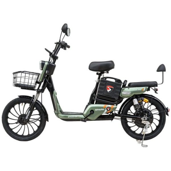 Велосипед с электромотором Spark Rider Pro 14 зеленый
