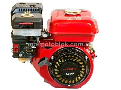 Двигун Weima BT170F-S2P зі шківом на 2 струмка 76 мм
