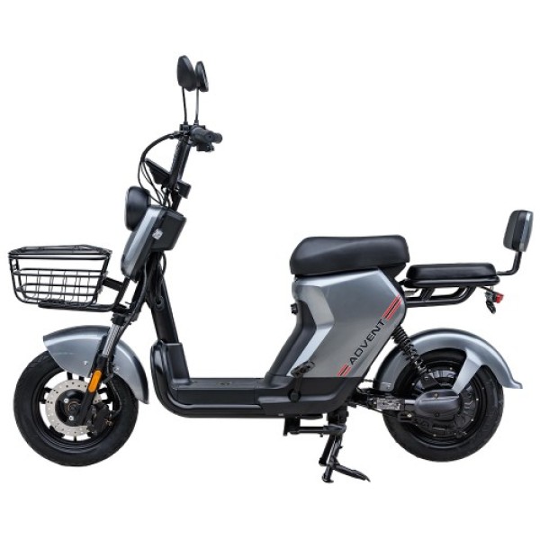 Велосипед с электродвигателем SPARK Advent 14 серый