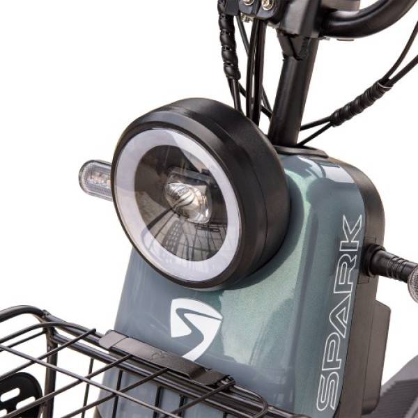 Велосипед с электромотором SPARK Glide 14 зелёная шалфея