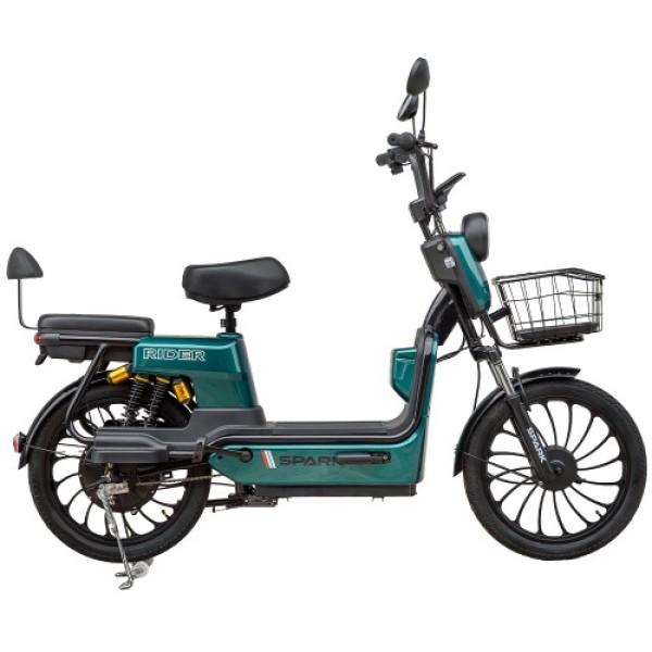 Велосипед с электромотором Spark Rider 14 зеленый