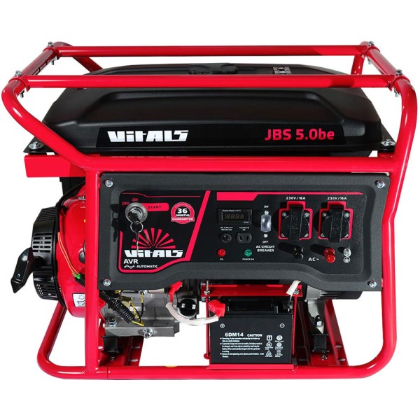Бензиновый генератор Vitals JBS 5.0be