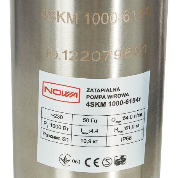 Насос погружной скважинный вихревой NOWA 4SKM 1000-6154r