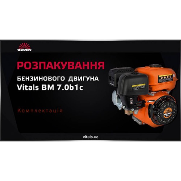 Двигатель Vitals BM 7.0b1c со шкивом на 2 ручья
